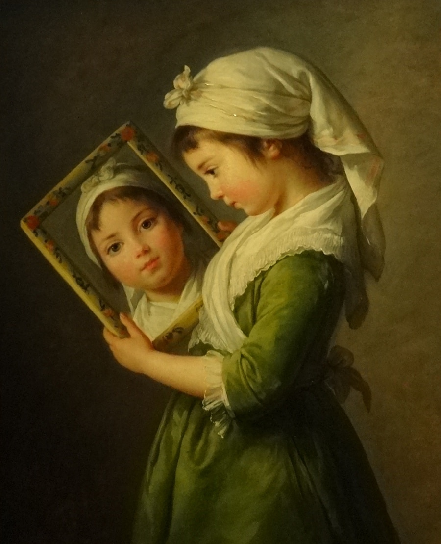Jeanne Julie Louise Le Brun se regardant dans un miroir 1787
